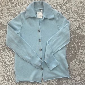 Small Free People blue cashmere sweater, NWT, never been worn